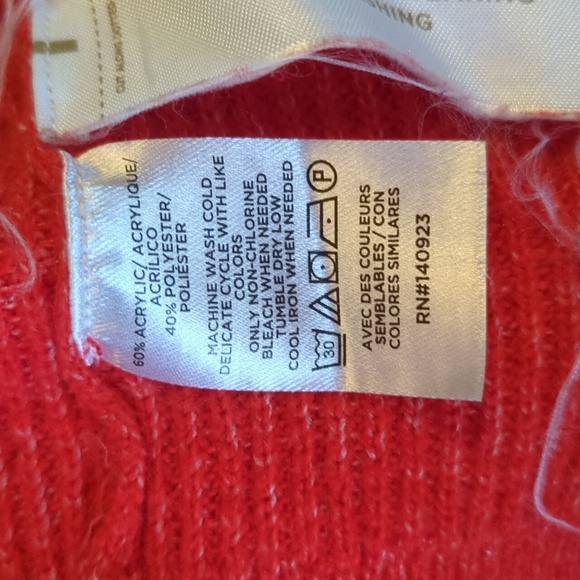 Loft Orange Sweatee Puffed Tie Sleeves - Picture 5 of 5